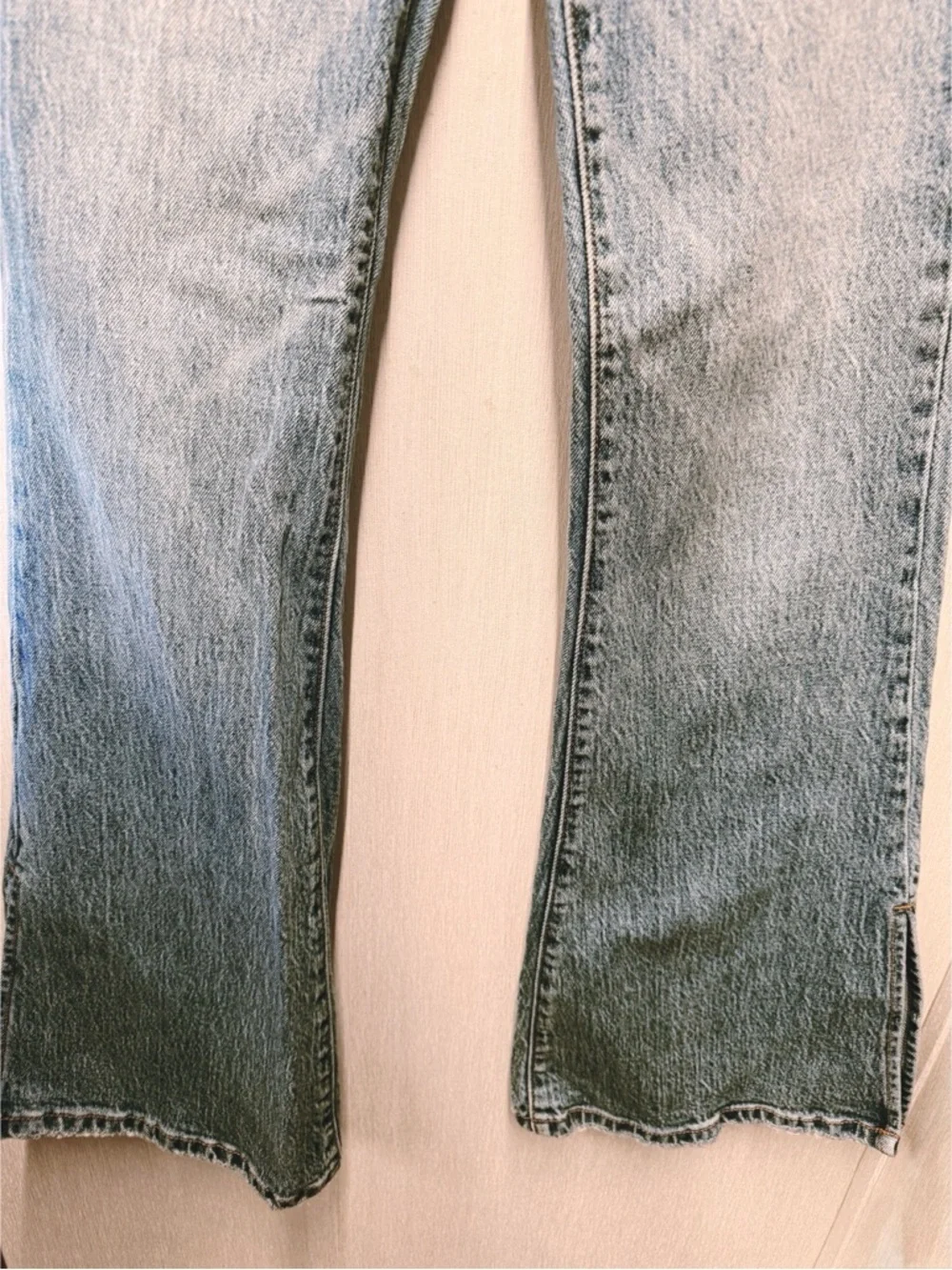 Willow + Root The Flared Out High Rise Split Hem Jeans, Size 24 - Picture 6 of 12